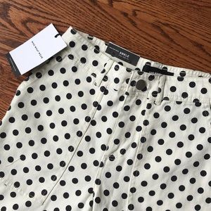 Women's Polka Dot Mid-Rise Ankle Length Pants